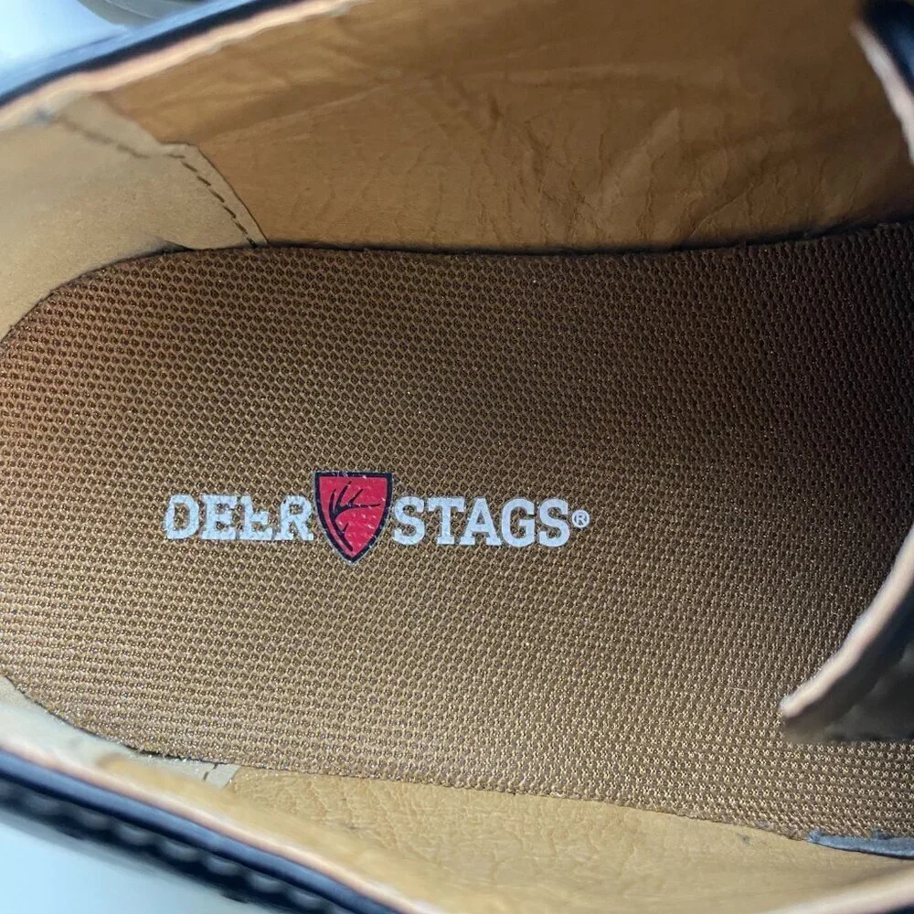 Deer Stags Black Big Boys Dress shoes Size 6.5